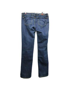 Lucaya Womens Blue Jeans Size 11 Bootcut Denim Embroidered Detailing